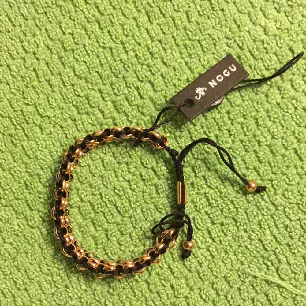 NWT Black and Gold Unisex Bracelet